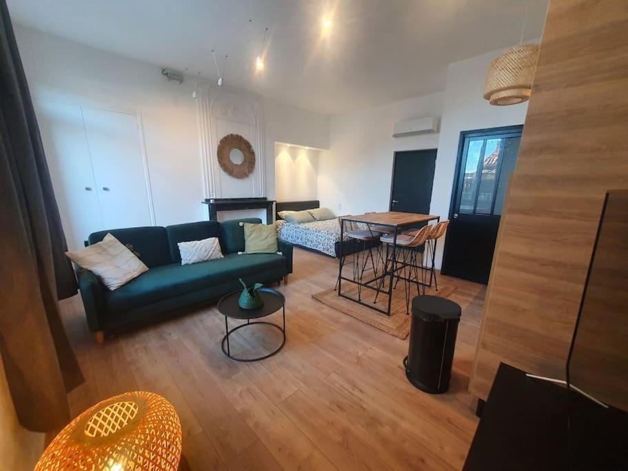 -Garrigue- Face A La Cite Medievale Studio Terrasse Classe 4☆ Carcassonne Luaran gambar